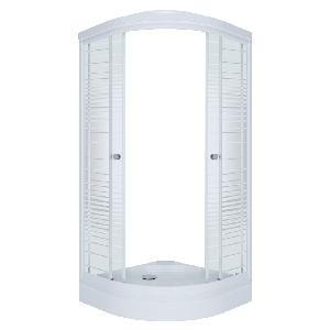 Душевой уголок Тритон "Полосы", низкий поддон 1000x1000x2050