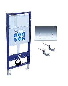 Инсталляция для подвесного унитаза Standart 50 + крепление + кнопка смыва хром