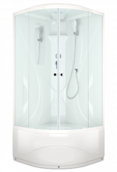 Душевая кабина Domani Spa Elegance V1.2 без электрики, высокий поддон 900x900x2180 (сатин. мат. стекла) DS01E99HAM00-V1.2  Официальный  дилер 