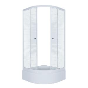 Душевой уголок Тритон "Полосы", средний поддон 1000x1000x2050