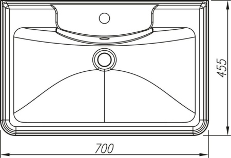 Комплект мебели Style Line Атлантика 70 напольный ясень перламутр
