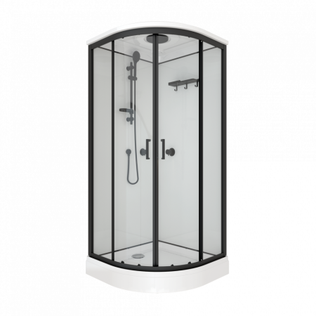 Душевая Кабина  Тритон Прайм-Блэк 90*90 А низкий поддон