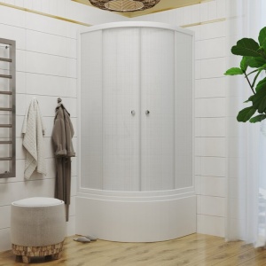 Душевое Ограждение Лён 90*90 Б высокий поддон 