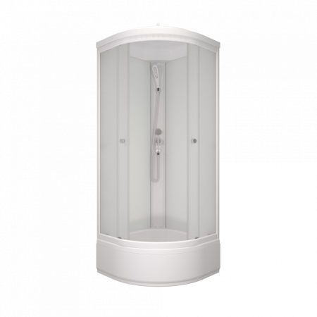 Душевая Кабина Вельвет 80*80 В полукруг средний поддон 