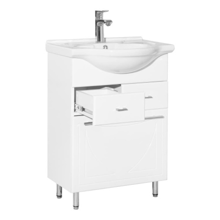 Тумба с раковиной Style Line Лана 60 с бельевой корзиной