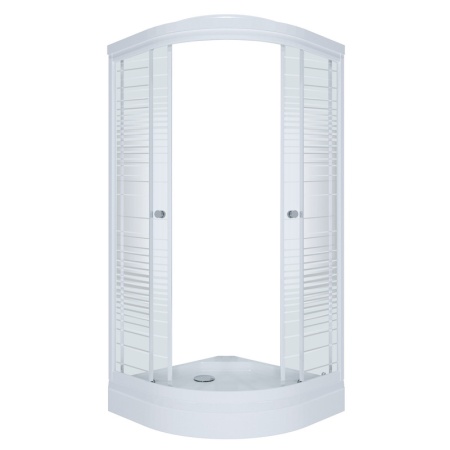 Душевой уголок Тритон "Полосы", низкий поддон 1000x1000x2050