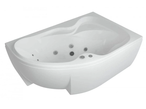 Акриловая ванна Aquatek Вега 170х105 R полный комплект с экраном 