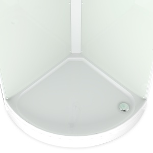 Душевая кабина Domani-Spa Simple 99 V1.2  низкий поддон  90х90 см задняя стекла светлая ,передняя матовая 