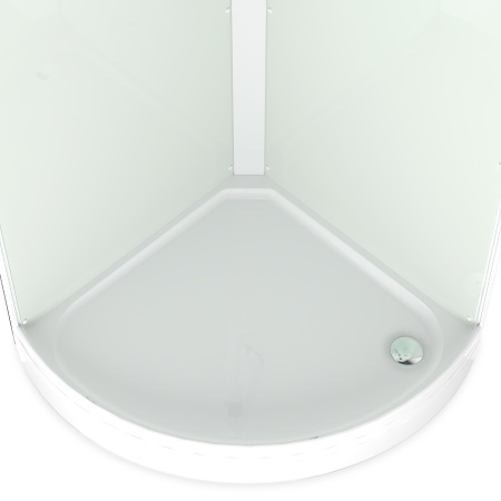 Душевая кабина Domani-Spa Simple 99 V1.2  низкий поддон  90х90 см задняя стекла светлая ,передняя матовая 