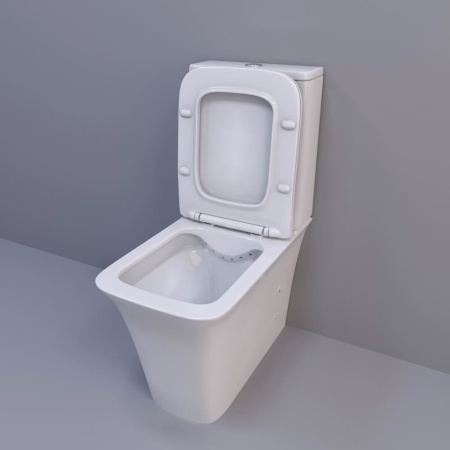 Унитаз-компакт Ceruttispa Arno CT7838 34,5*62 безободковый с крышкой-сиденьем микролифт Slim