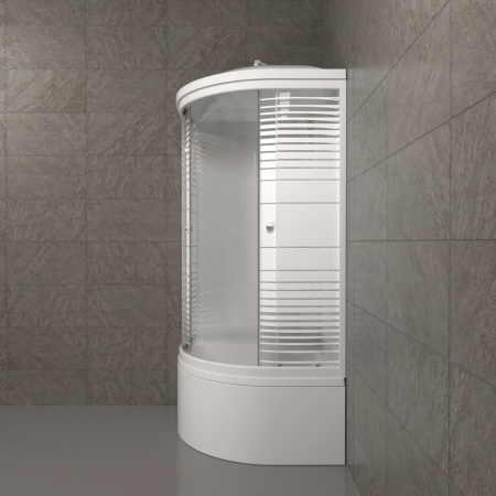 Душевая Кабина Тритон  Полосы 90*90 Б ДН4 высокий поддон 