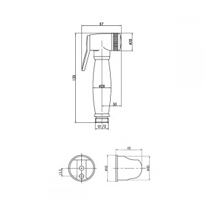 Комплект для биде Lemark LM8087B с гигиеническим душем