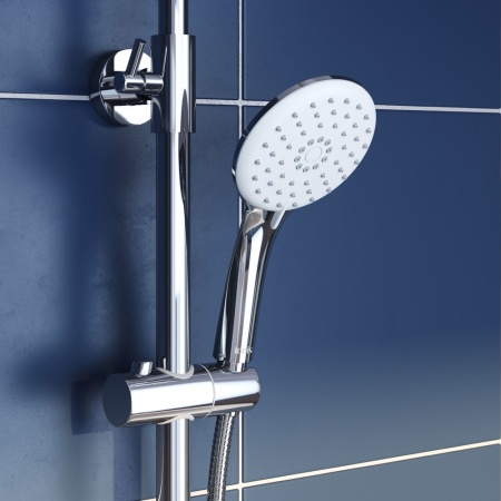 Смеситель для ванны с верхним душем, Shelfy, IDDIS, SHESB3Fi06