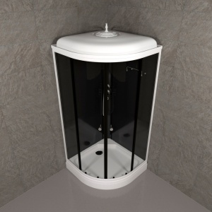 Душевая Кабина Тритон  Топ 90*90 А низкий поддон черная стойка 