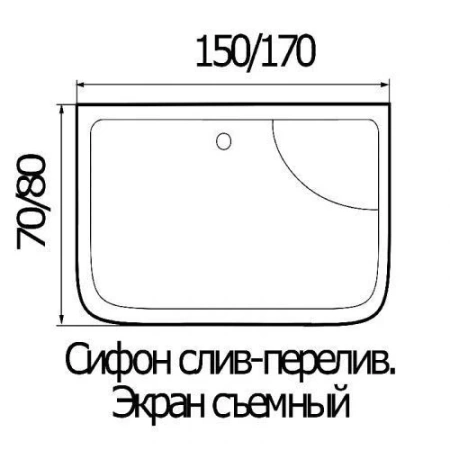 Душевая кабина River Sena 150/70/55 МТ 150х70х223