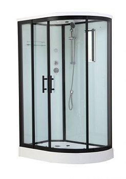 Душевая кабина Timo Standart Т-6602 Black L 120*85*220