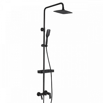 "ТРОПИК" LM7002BL СМЕСИТЕЛЬ ДЛЯ ВАННЫ С ВЕРХНЕЙ ДУШЕВОЙ ЛЕЙКОЙ "ТРОПИЧЕСКИЙ ДОЖДЬ", ПОВОРОТНЫЙ ИЗЛИВ LEMARK LM7002BL LM7002BL