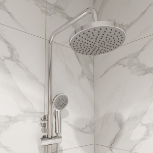 Смеситель для душа с верхней лейкой, Simp, Milardo, SIMSB1FM89