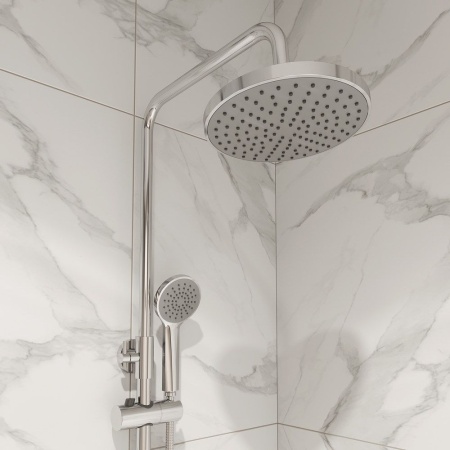 Смеситель для душа с верхней лейкой, Simp, Milardo, SIMSB1FM89