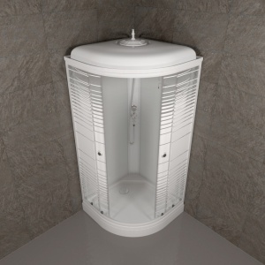 Душевая Кабина Тритон  Полосы 90*90 А ДН4 низкий поддон 