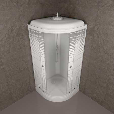 Душевая Кабина Тритон  Полосы 90*90 А ДН4 низкий поддон 