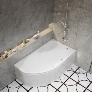 Акриловая ванна Тритон София 170х95х61, правая 