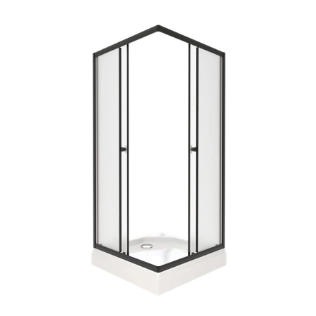 Душевое ограждение Triton Вента-Блэк Вельвет 90*90*202 с поддоном