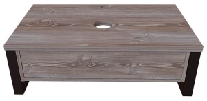 Тумба с раковиной 1Marka Grunge Loft 80П 1в.я дуб намибия (без отверстий) (раковина Ringo 53*34 Cut)