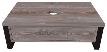 Тумба с раковиной 1Marka Grunge Loft 80П 1в.я дуб намибия (без отверстий) (раковина Ringo 53*34 Cut)