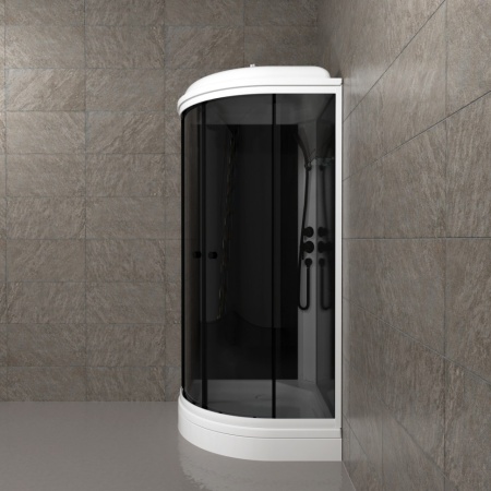Душевая Кабина Грэй-Блэк 90*90 А (ПД31