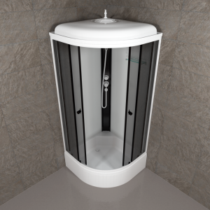 Душевая Кабина Тритон Грэй-Вайт 90*90 В полукруг средний поддон