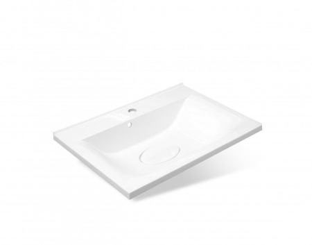 Тумба с раковиной Style Line Экзотик 65 белая/светлое дерево