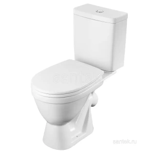 Унитаз-компакт Santek Уно с диагональным выпуском, эконом- 2 реж., полипропилен, микролифт 1WH501613