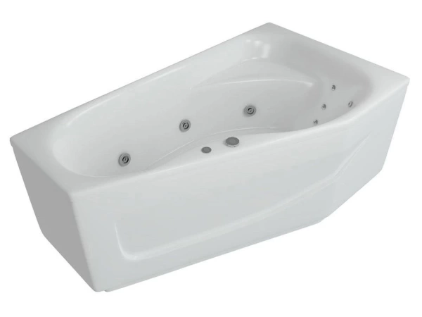 Акриловая ванна Aquatek Медея 170х95 R полный комплект с экраном