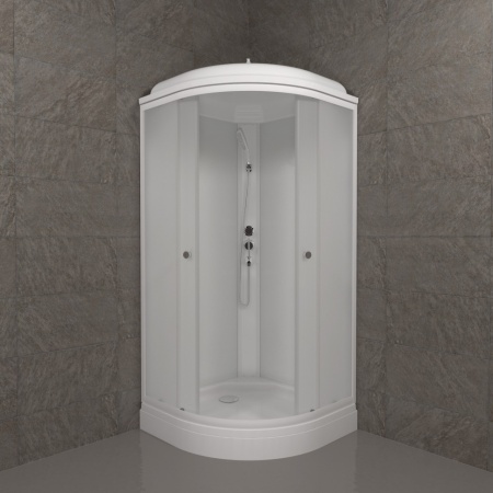 Душевая Кабина Вельвет 80*80 А полукруг низкий поддон 