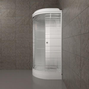 Душевая Кабина Тритон  Полосы 90*90 А ДН4 низкий поддон 
