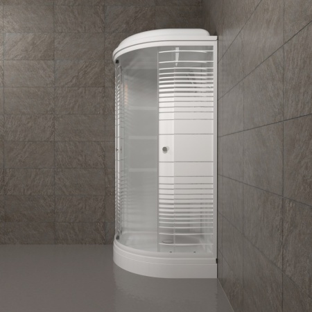 Душевая Кабина Тритон  Полосы 90*90 А ДН4 низкий поддон 