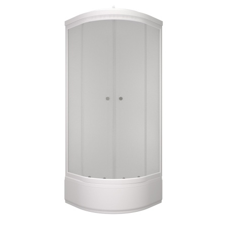 Душевая Кабина Вельвет 80*80 В полукруг средний поддон 