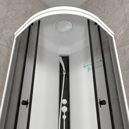 Душевая Кабина Тритон Грэй-Вайт 90*90 В полукруг средний поддон