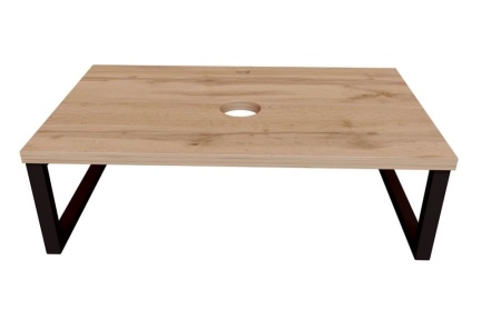 Столешница с раковиной 1Marka Grunge Loft 100 дуб вотан с раковиной (раковина Ringo 53*34 Cut)