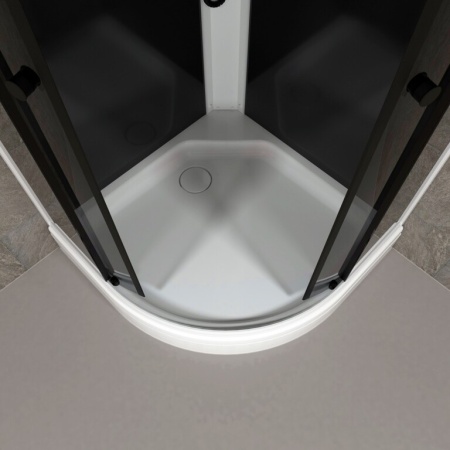 Душевая кабина Triton Грэй-Блэк 90*90 А низкий поддон тонированное стекло 