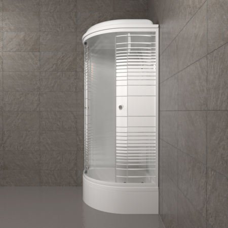 Душевая Кабина Тритон  Полосы 90*90 В ДН4 средний поддон