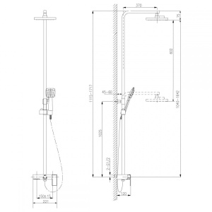 Смеситель Lemark Tropic LM7005С для ванны и душа