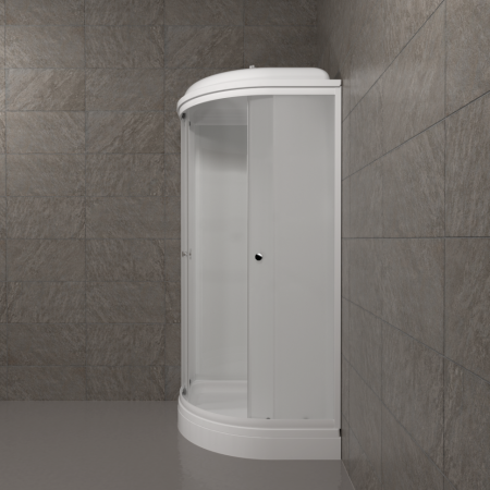 Душевая Кабина Вельвет 80*80 А полукруг низкий поддон 