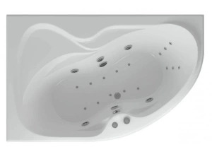 Акриловая ванна Aquatek Вега 170х105 L полный комплект с экраном 