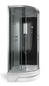 Душевая кабина Erlit ER351026-C4-RUS 100х100х226 тонированное стекло (3 места) (средний поддон)