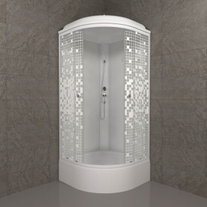 Душевая Кабина Тритон  Мозаика 90*90 В  ДН4 средний поддон 