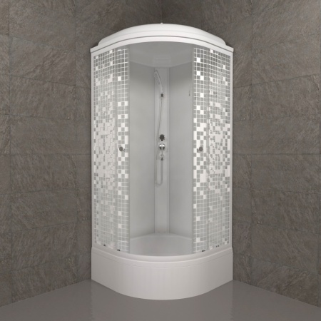 Душевая Кабина Тритон  Мозаика 90*90 В  ДН4 средний поддон 