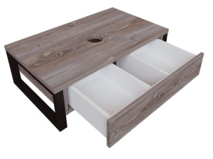 Тумба с раковиной 1Marka Grunge Loft 80П 1в.я дуб намибия (без отверстий) (раковина Ringo 53*34 Cut)