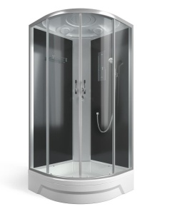 Душевая кабина Erlit ER351026-C4-RUS 100х100х226 тонированное стекло (3 места) (средний поддон)